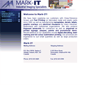 Tablet Screenshot of mark-it.ca